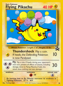 Flying Pikachu — Wizards Black Star Promos 025