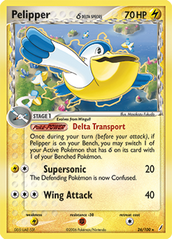 Pelipper δ — Crystal Guardians 026