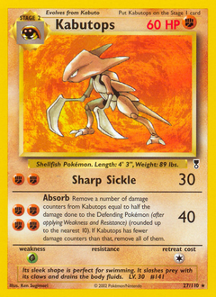 Kabutops — Legendary Collection 027