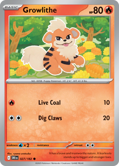 Growlithe — Destined Rivals 027