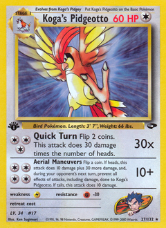 Koga's Pidgeotto — Gym Challenge 027