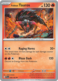 Paldean Tauros — Paldea Evolved 028