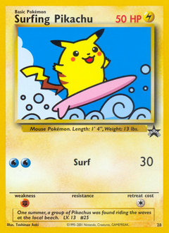 Surfing Pikachu — Wizards Black Star Promos 028