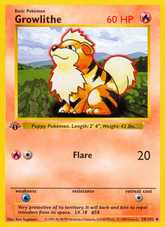 Growlithe — Base 028
