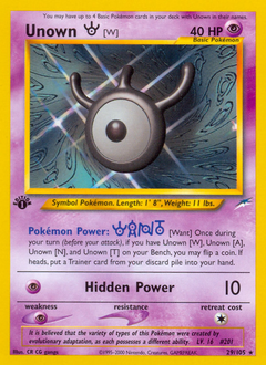 Unown [W] — Neo Destiny 029