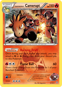Team Magma's Camerupt — Double Crisis 002