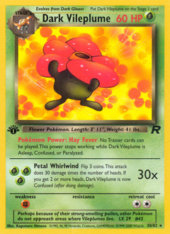 Dark Vileplume — Team Rocket 030