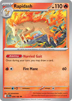 Rapidash — Destined Rivals 030