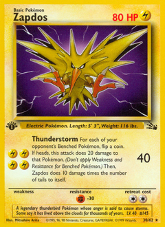 Zapdos — Fossil 030