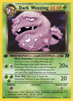 Dark Weezing — Team Rocket 031