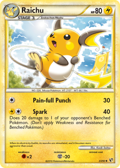 Raichu — HS—Undaunted 033