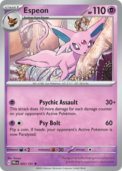 Espeon — Prismatic Evolutions 033