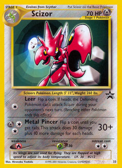 Scizor — Wizards Black Star Promos 033