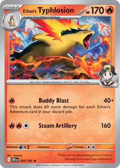 Ethan's Typhlosion — Destined Rivals 034