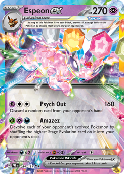 Espeon ex — Prismatic Evolutions 034