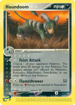 Houndoom — Dragon 034