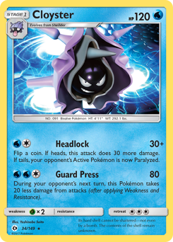 Cloyster — Sun & Moon 034