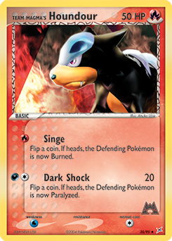 Team Magma's Houndour — Team Magma vs Team Aqua 035