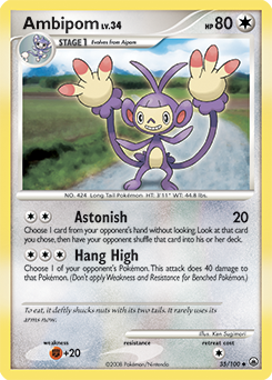 Ambipom — Majestic Dawn 035