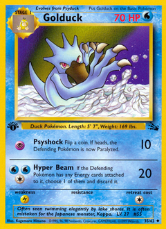 Golduck — Fossil 035