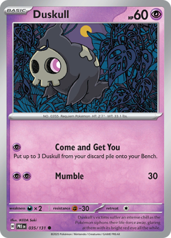 Duskull — Prismatic Evolutions 035