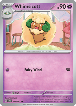 Whimsicott — Paldean Fates 035