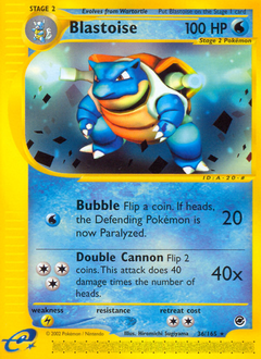 Blastoise — Expedition Base Set 036