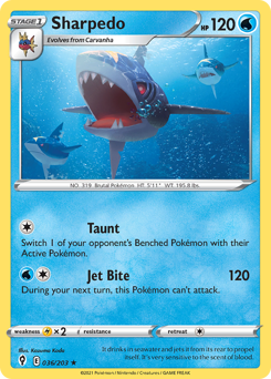 Sharpedo — Evolving Skies 036