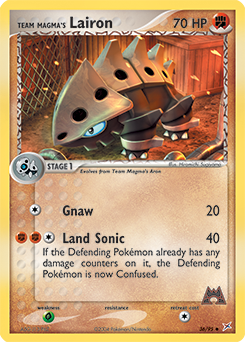 Team Magma's Lairon — Team Magma vs Team Aqua 036