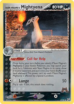 Team Magma's Mightyena — Team Magma vs Team Aqua 037