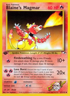 Blaine's Magmar — Gym Heroes 037