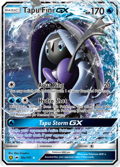 Tapu Fini-GX — Burning Shadows 39a