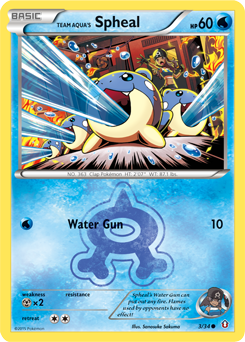 Team Aqua's Spheal — Double Crisis 003