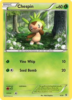Chespin — Kalos Starter Set 003