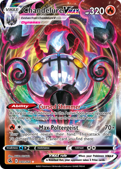 Chandelure VMAX — Fusion Strike 040