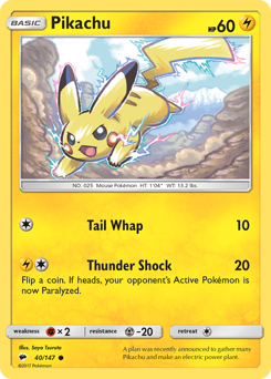 Pikachu — Burning Shadows 040