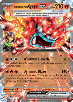 Hearthflame Mask Ogerpon ex — Twilight Masquerade 040