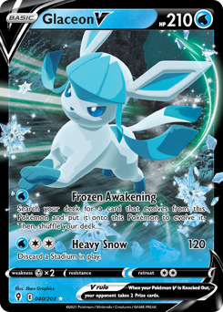 Glaceon V — Evolving Skies 040