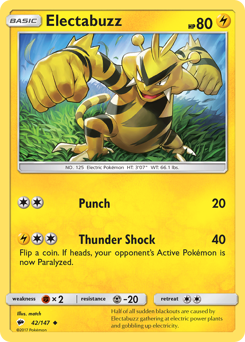 Electabuzz — Burning Shadows 042