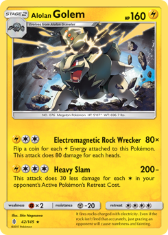 Alolan Golem — Guardians Rising 042