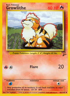Growlithe — Base Set 2 042