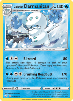 Galarian Darmanitan — Darkness Ablaze 044