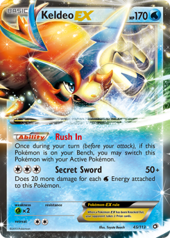 Keldeo-EX — Legendary Treasures 045