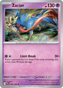Zacian — Phantasmal Flames 045