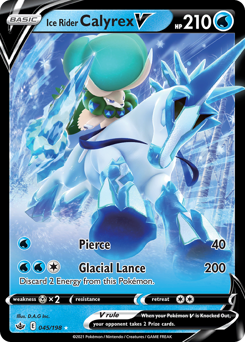Ice Rider Calyrex V — Chilling Reign 045