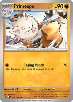 Primeape — Paldean Fates 046