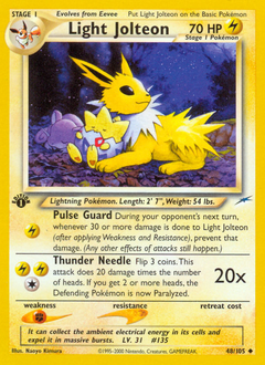 Light Jolteon — Neo Destiny 048