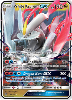 White Kyurem-GX — Dragon Majesty 048