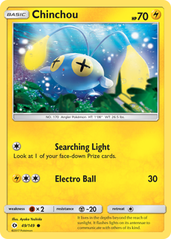 Chinchou — Sun & Moon 049