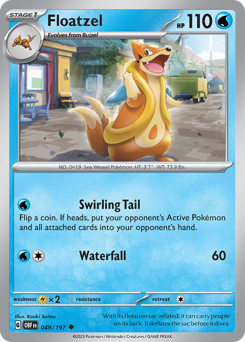 Floatzel — Obsidian Flames 049